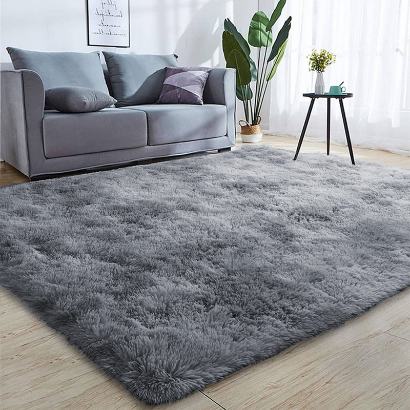 Perryopolis Solid Colour Shag Area Rug, Rectangle 120 x 170cm