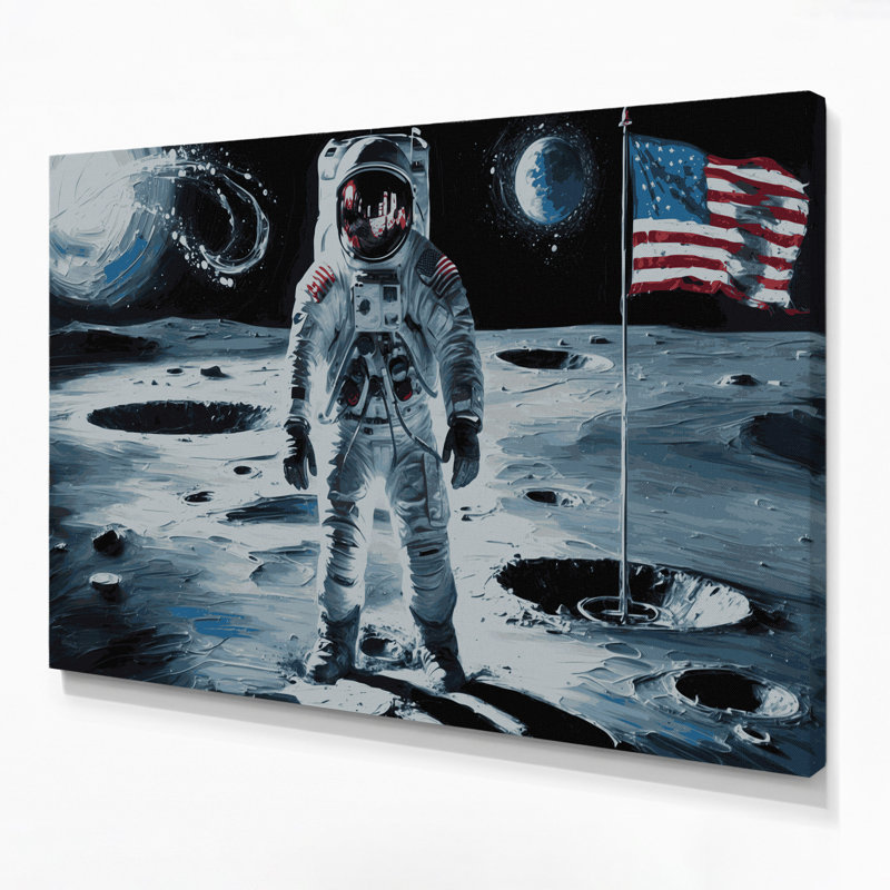 «Space» par Neil Armstrong, H 16 po x l 20 po