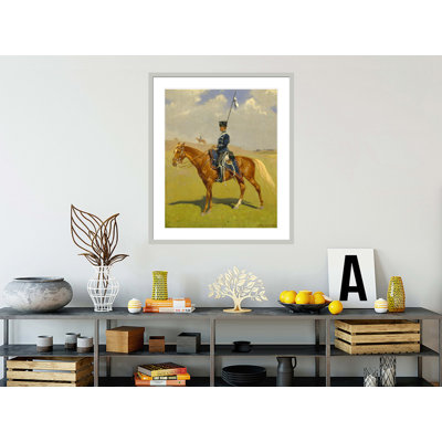 «The Hussar» par Frederic Remington - impression giclée encadrée