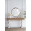 Miroir mural rond 30 po x 32 po avec cadre en métal pour salle de bain et salon, élégant et durable-980943250-980943251