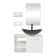 Ensemble de meuble-lavabo mural simple 28 po Mereworth