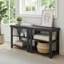 Banc de rangement pour chaussures de 20 po de largeur, rangement en bambou à 3 niveaux, siège en bois, noir-1468240702-1468240700