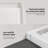 OVE Decors 60" x 36" Rectangle Shower Base Pan, White Acrylic, Hidden Side Drain, Reversible Design
