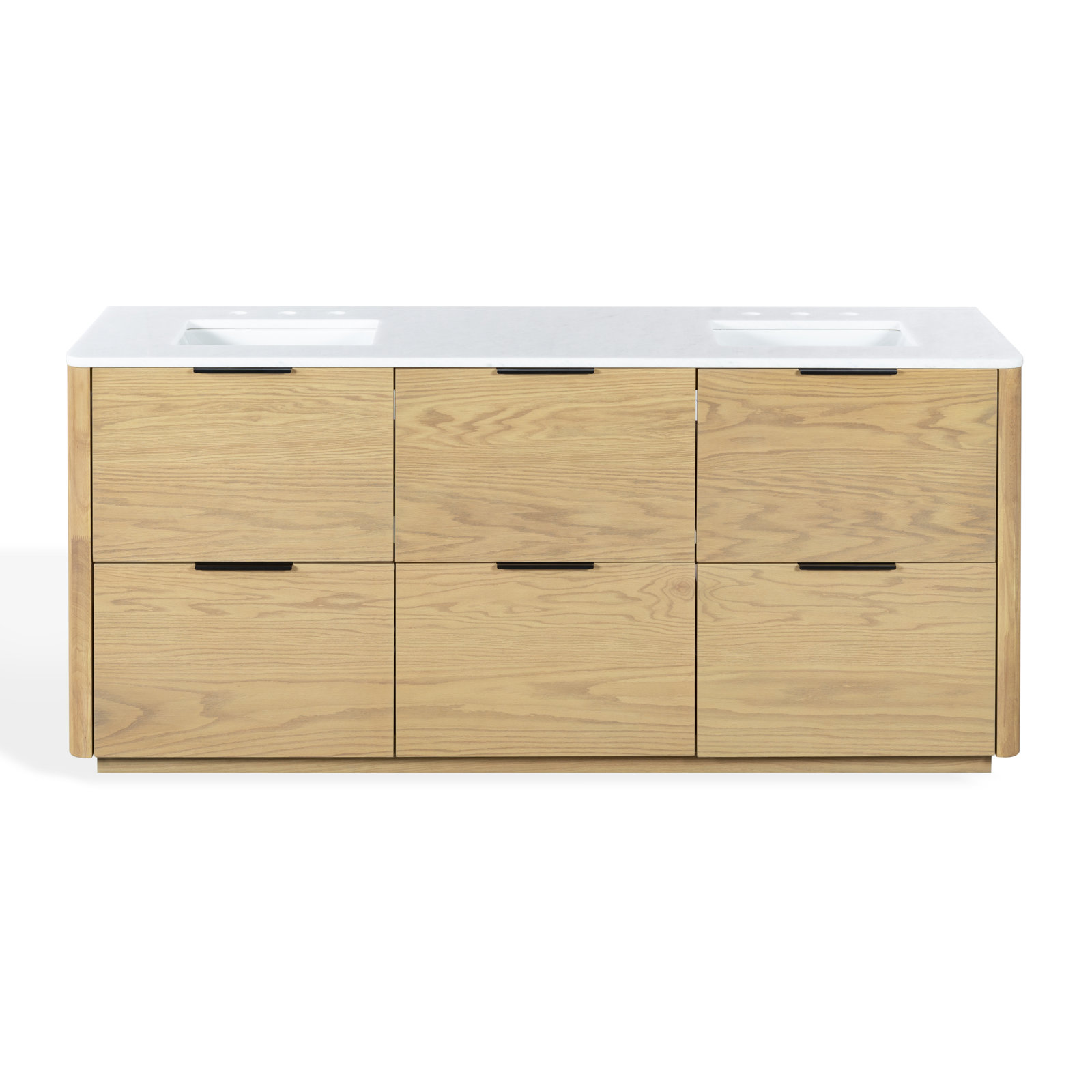 Tahani 72" Double Bathroom Vanity, Natural