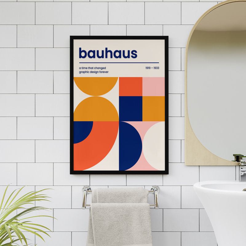 Z Studio Bauhaus, affiche Mid Mid Century, Structure noire