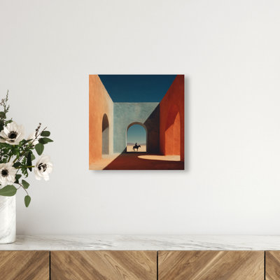 Cobalt Frontier Print by Oliver Gal