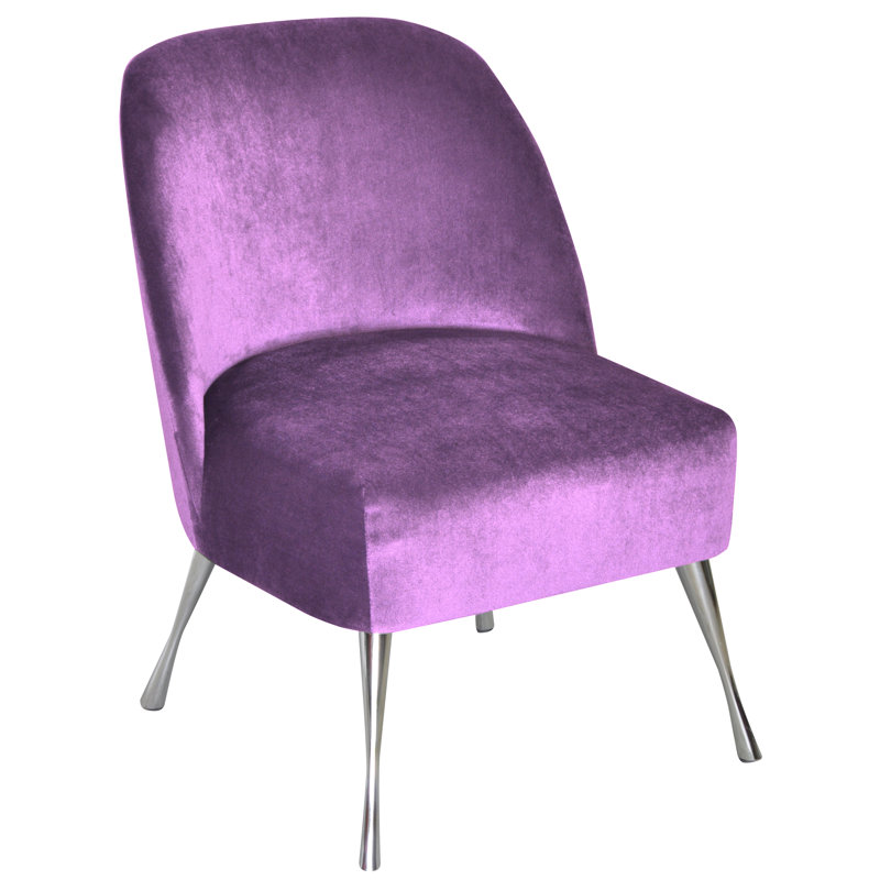Vintage Upholstered Accent Chair, Violet