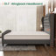 Grand lit plateforme avec tête et pied de lit tapissier gris foncé-257040466-257040476