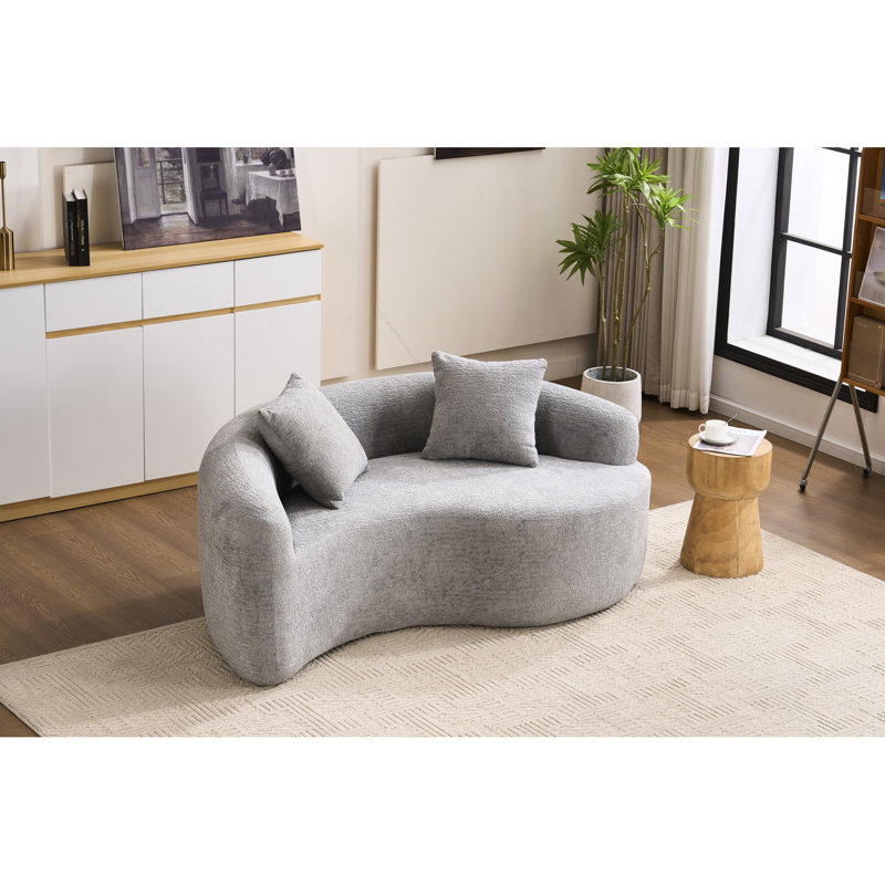 042 Dual-Depth , Grey Chenille, American Casual Design, Medium-Soft Seating, Pillow Back, Flared Arms, Foam Filling, 400 Lbs Capacity, Tai Chi Symbol, No Setup Time Design Influence, Seat , ,