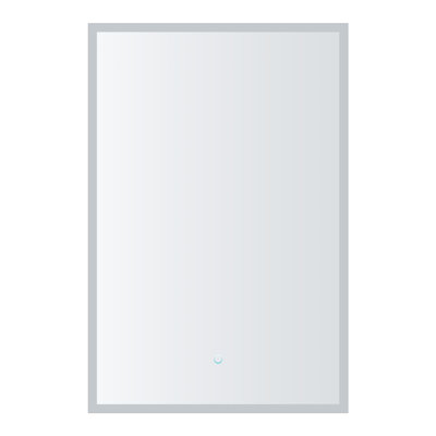 FINE FIXTURES Aura™ Smart LED Medicine Cabinet with Qi Wireless Charging, Fog-Free Mirror, and Dimmable 3-Color Lighting