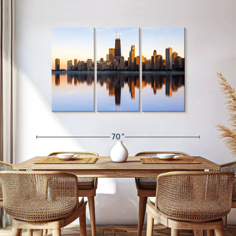 Sireci Chicago Morning Horizon, 36" H x 57" W