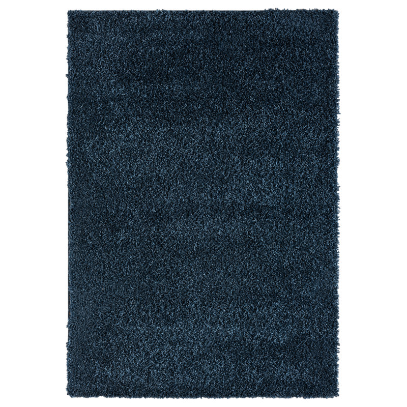Lush Dark Blue Rug, Rectangle 160 x 230cm