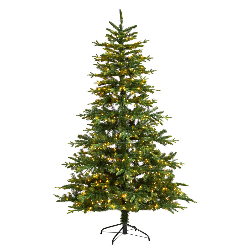 Lighted Artificial Christmas Tree, 7'