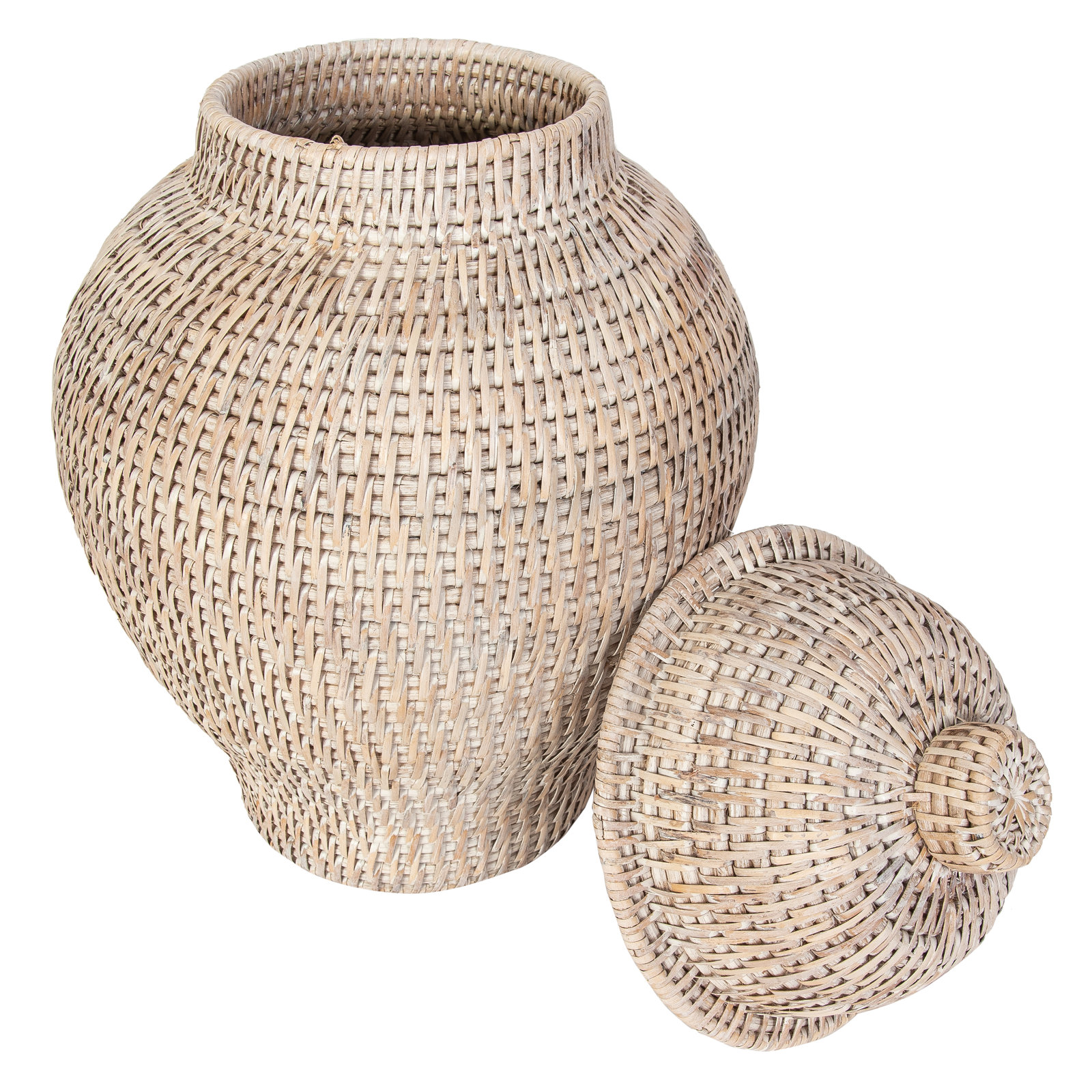 Ilonka Ginger Jar, White Wash