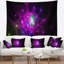 Tapisserie abstraite rose avec cercles de l'espace fractal-28496154