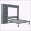 Lit escamotable mural avec tablettes Murphy-640198966