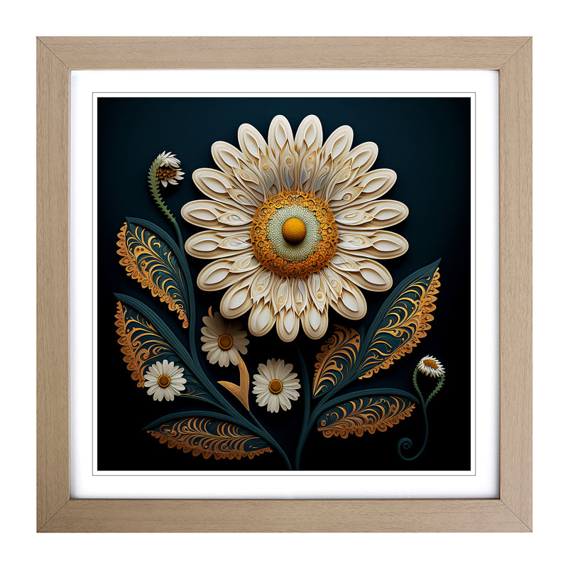 Single Picture Frame Print on Wood, Oak