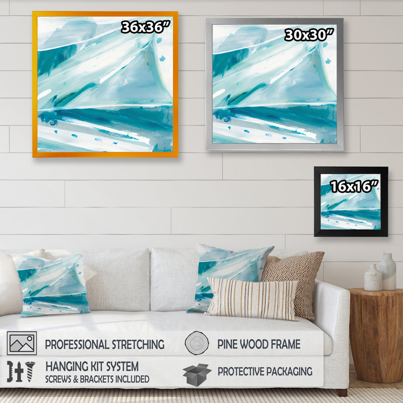 «Iceberg II déconstruit», reproduction sur toile, Impression noire sur toile encadrée, L 16 po x H 16 po