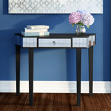 Riya 92cm Solid Wood Top Console Table