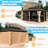 Solid Wood Gazebo In Wood, Enhancing Backyard Ambiance, Patio, Backyard, Deck, Lawn With Galvanized Steel: For Patio And