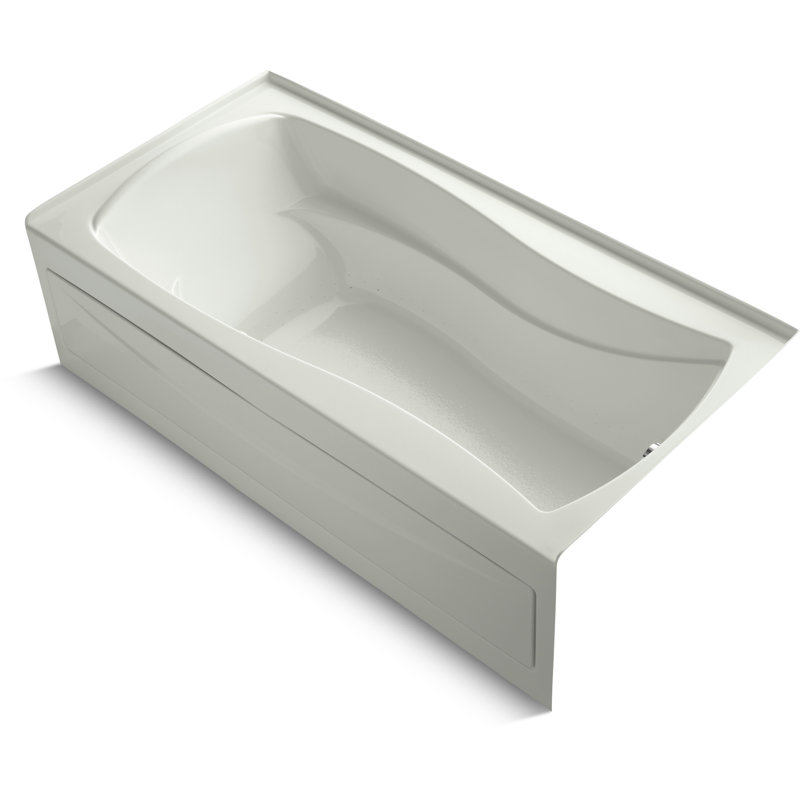 Mariposa 66" x 36" Alcove Air Acrylic Bathtub, Dune, Left
