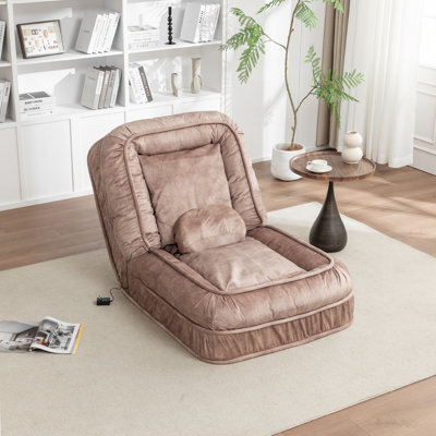 Canapé rembourré avec 2 coussins moelleux, 5 coussins réglables et massage