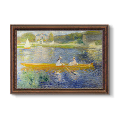 Le Skiff (La Yole), 1875 - Pierre-Auguste Renoir - Toile encadrée sur mesure