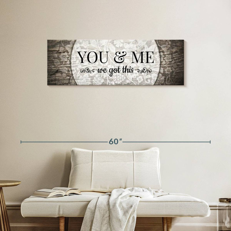 «You And Me We Got This II», reproduction sur toile, H 42 po x l 14 po x P 1,25 po