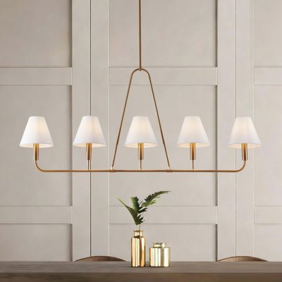 Lidia 5-Light 50"W Oversized Dimmable Linear Pendant