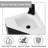 18" Modern Matte Black Mini Corner Freestanding Bathroom Vanity with Integrated Ceramic Sink