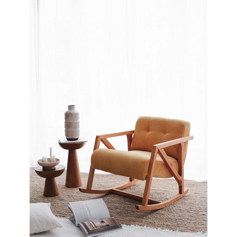 Bina Velvet Swivel Wingback Chair