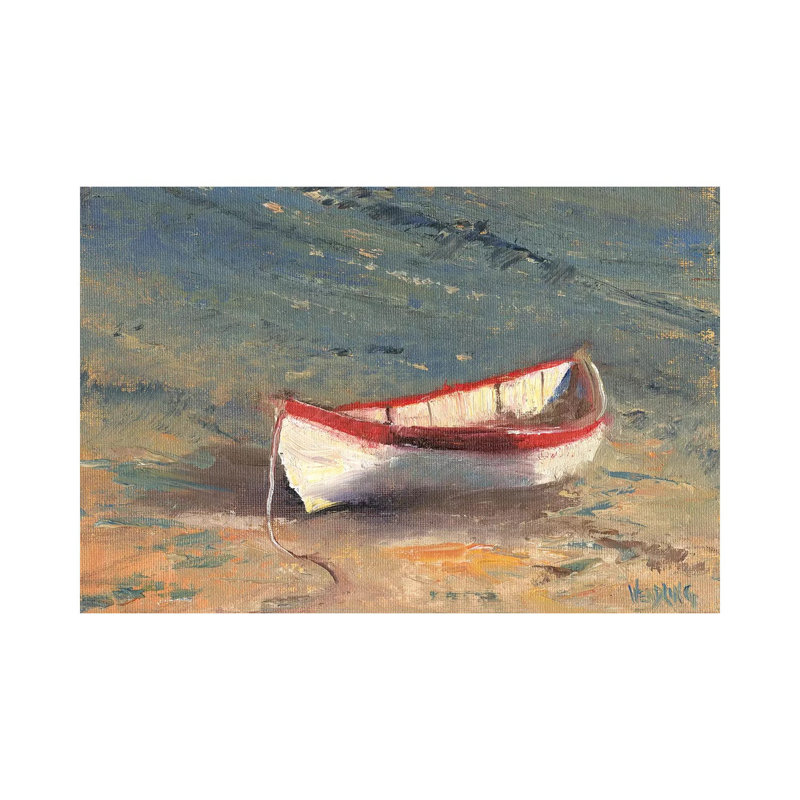 Beached Boat II by Marilyn Wendling - Wrapped Canvas Gallery-Wrapped Canvas Giclée, 20.32 cm H x 30.48 cm W