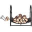 Sumiko 67.1 cm W Metal Firewood Log Holder Rack w/ Leatherette