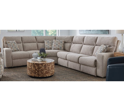 Bristol Triple Power Reclining Console Sleeper Sectional