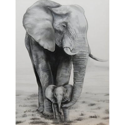 «Elephant Love» par Ed Capeau - impression d'art graphique
