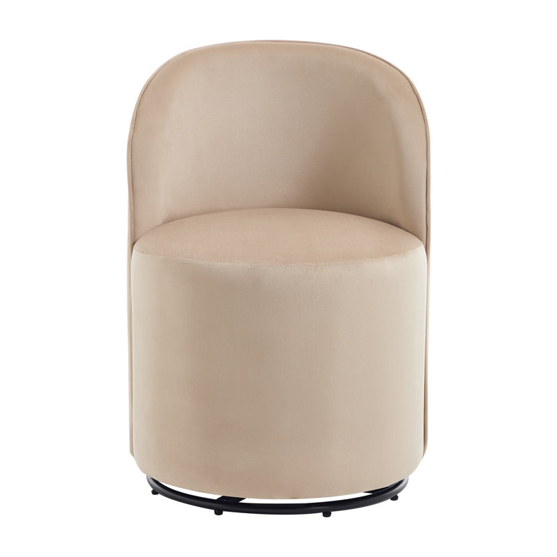 Swivel Upholstered Dining Chair, Khaki