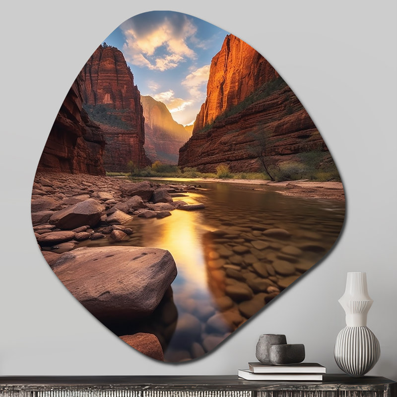 Art mural asymétrique Gwynavere - Utah, H 28 po x l 25 po