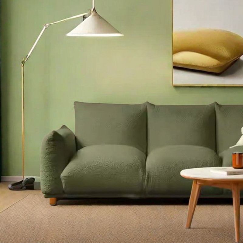 Canapé en tissu Wabi-Sabi, Vert foncé, H 28,34 po x l 82,67 po x P 37 po