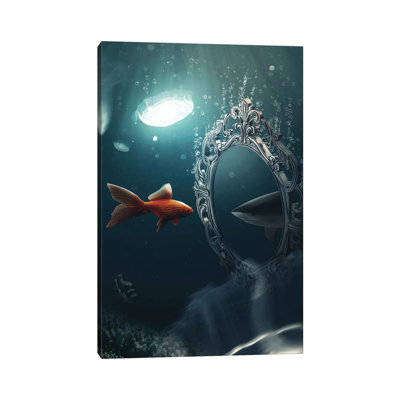 The Mirror Imagination by Zenja Gammer - Wrapped Canvas Print