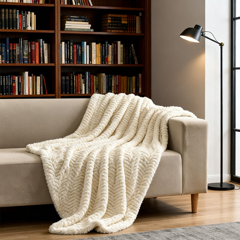 Conception ultra douce et moelleuse à 2 couches pour un maximum de chaleur et de confort, parfaite pour le lit, le canapé et la décoration intérieure