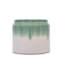 De 2 pots à fleurs en céramique à dégradé blanc, idéal pour la décoration intérieure et extérieure, pot de fleurs givré et renforcé, pièces pour patio, jardin ou rebord de fenêtre, couleur, design-794155167