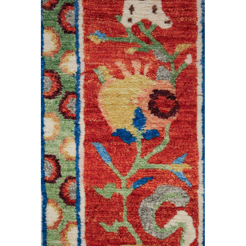 Tibetan Rugs By Bespoke One-of-a-Kind Runner 3' X 6' Area Rug