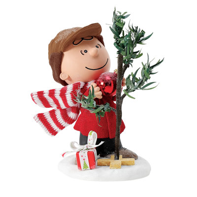 Figurine d'arbre emblématique possible de Charlie Brown