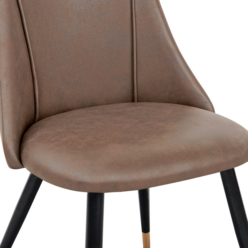 Hertfordshire 47cm H Upholstered Dining Chair, Vintage Brown