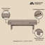 Table basse Ella de 47 po en moka (table incluse seulement)-121085084