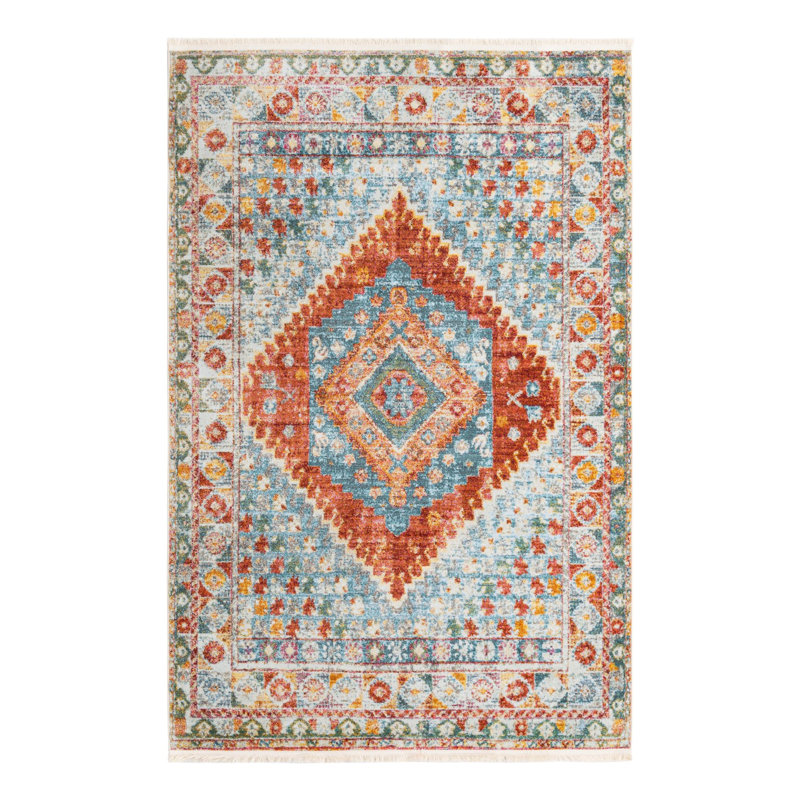 Tapis Haefner_Salmon, Rectangle 5 pi 5 po x 8 pi