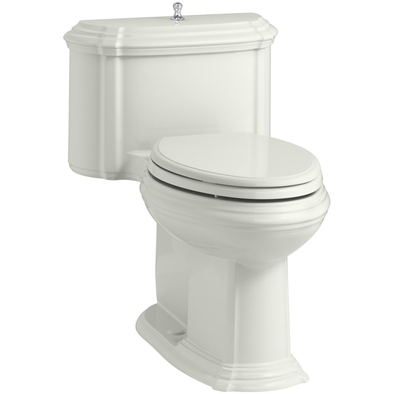 Portrait™ Comfort Height One-Piece Compact Elongated 1.28 GPF Toilet with Aquapiston Flush Technology, Lift Knob Actuator and Glenbury Quiet-Close Seat with Quick Release Functionality