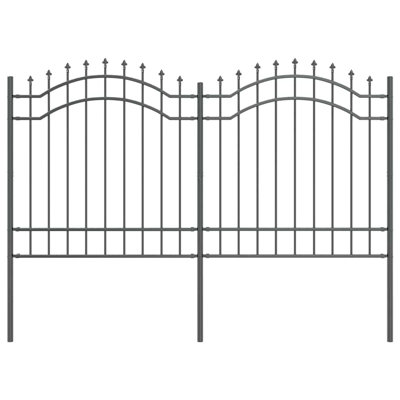 Vidaxl Garden Fence Powder-Coated Steel