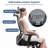Ergonomic Mesh Office Chair with Foldable Backrest, Adjustable Lumbar Support, 2D Armrests and Retractable Footrest, Minimal Assembly Home Office Desk Chair，Black-1605011454