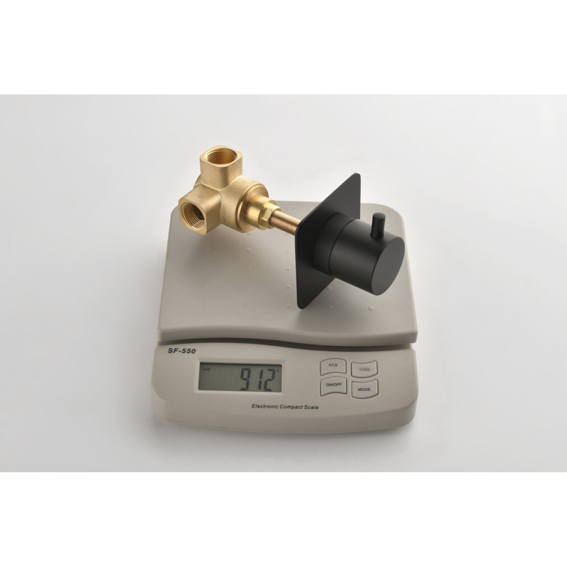 Robinet de douche 3/4 po en métal coulé - Laiton avec débit réglable et soupape de durabilité